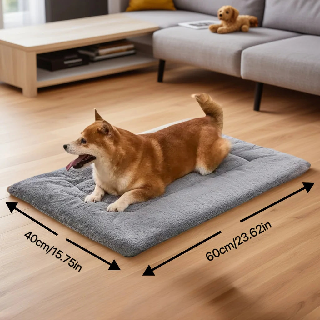 2025 Upgraded Extra-Large Plush Dog Sofa Bed – Thick, Soft Pet Mat for Small/Large Breeds, Durable, Cozy Comfort.