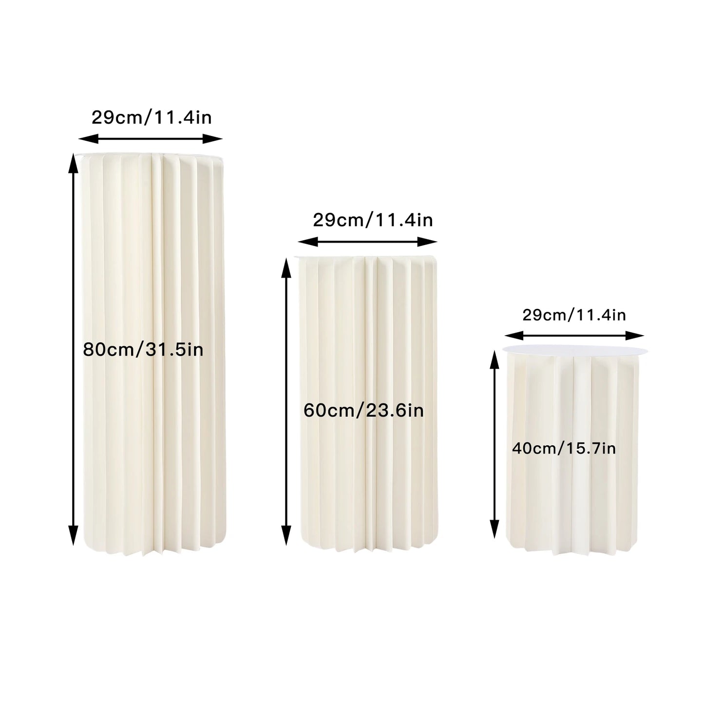 Wedding Centerpieces Cardboard Vases Sets Flower Vase Flowers Cylinder Centerpiece Stand for Party Tables Decorations