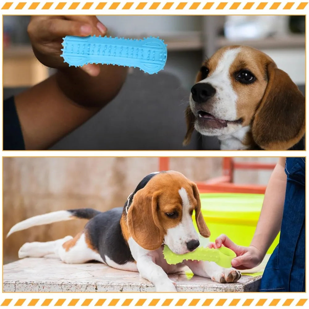 Jenaai 50 Pack Puppy Toys Chew for Teething Cute Soft Dog Toys Interactive Teething for Small Dogs Anxiety Relief Cleaning Teeth
