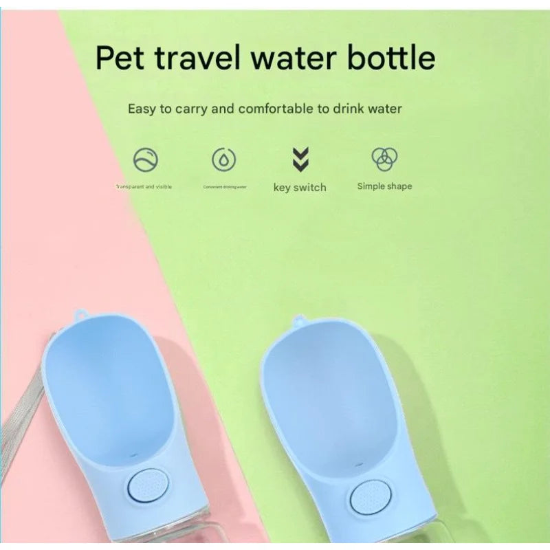 Portable Leakproof Collapsible Dog Water Bottle with Bowl - BPA-Free, Durable & Lightweight Pet Hydration for Travel, Hiking & O