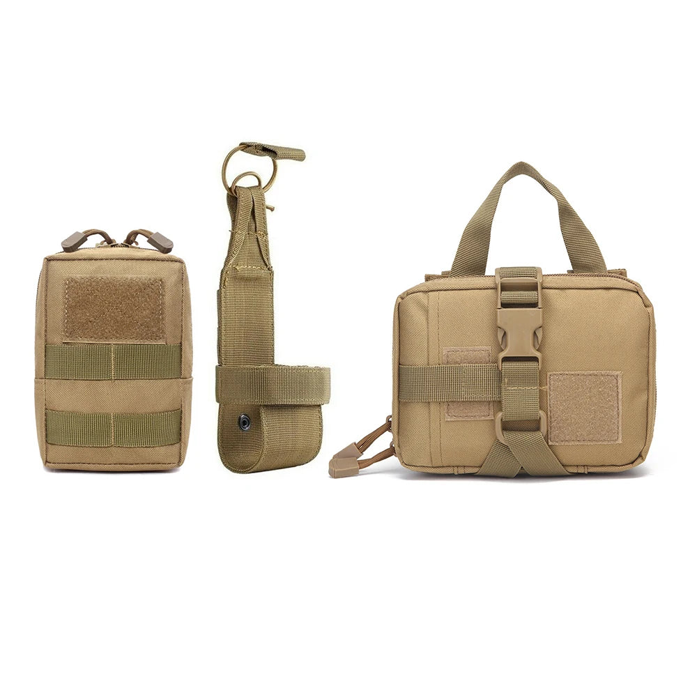 Dog Tactical Bags Set Molle Pouches Belt Attaching on Harness Sticker Military Dog Training Bags For Large Dogs Accessories