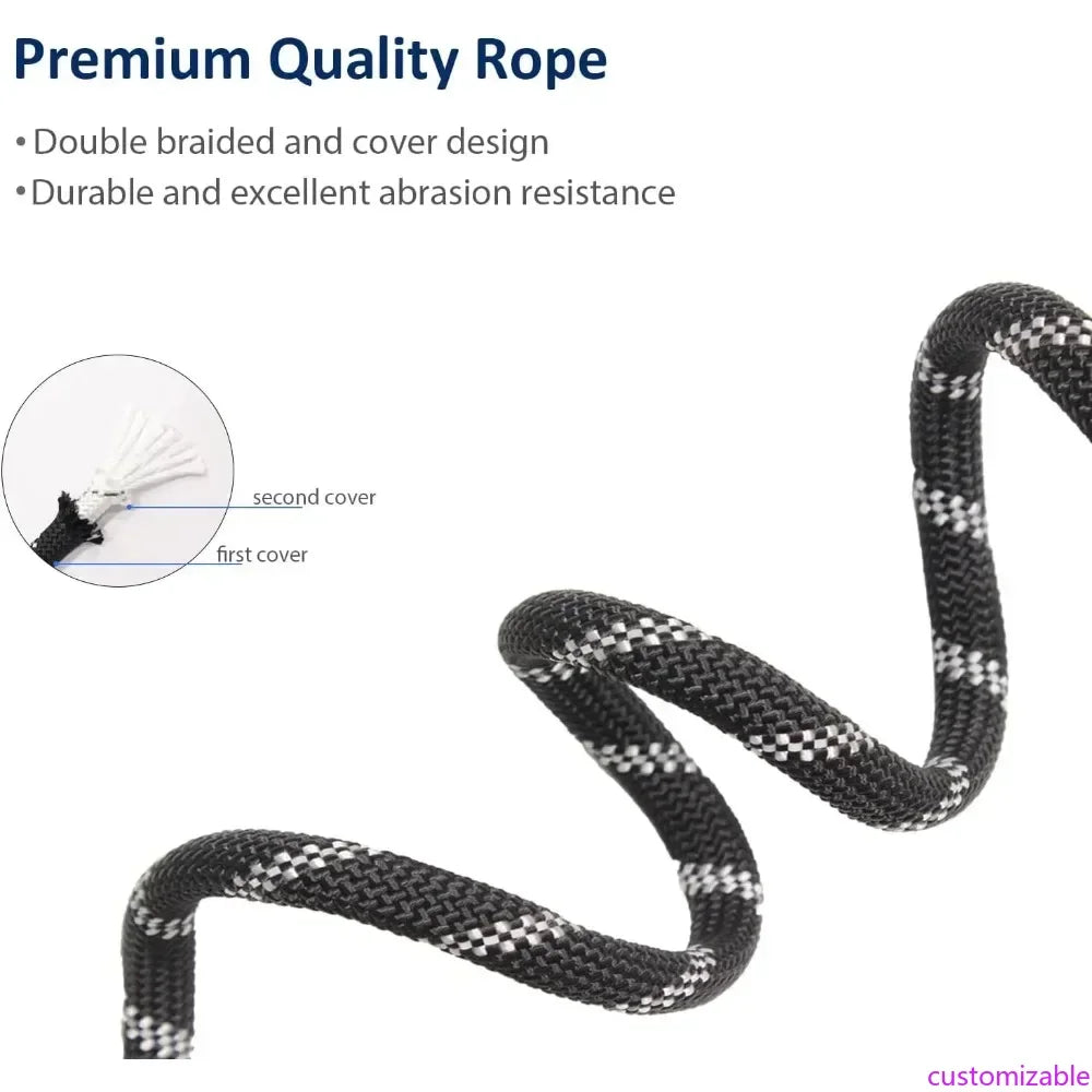 NEW Dog Training Slip Leash, No Pull, Durable Reflective Lead, Puppy Heavy Duty Loop Rope, Comfortable H&le, 6 ft, 3/8 inch