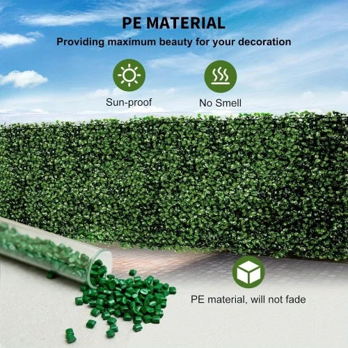 12PCS 24 "x16" artificial turf and UV resistant grass wall panels for green wall decoration and garden fencing