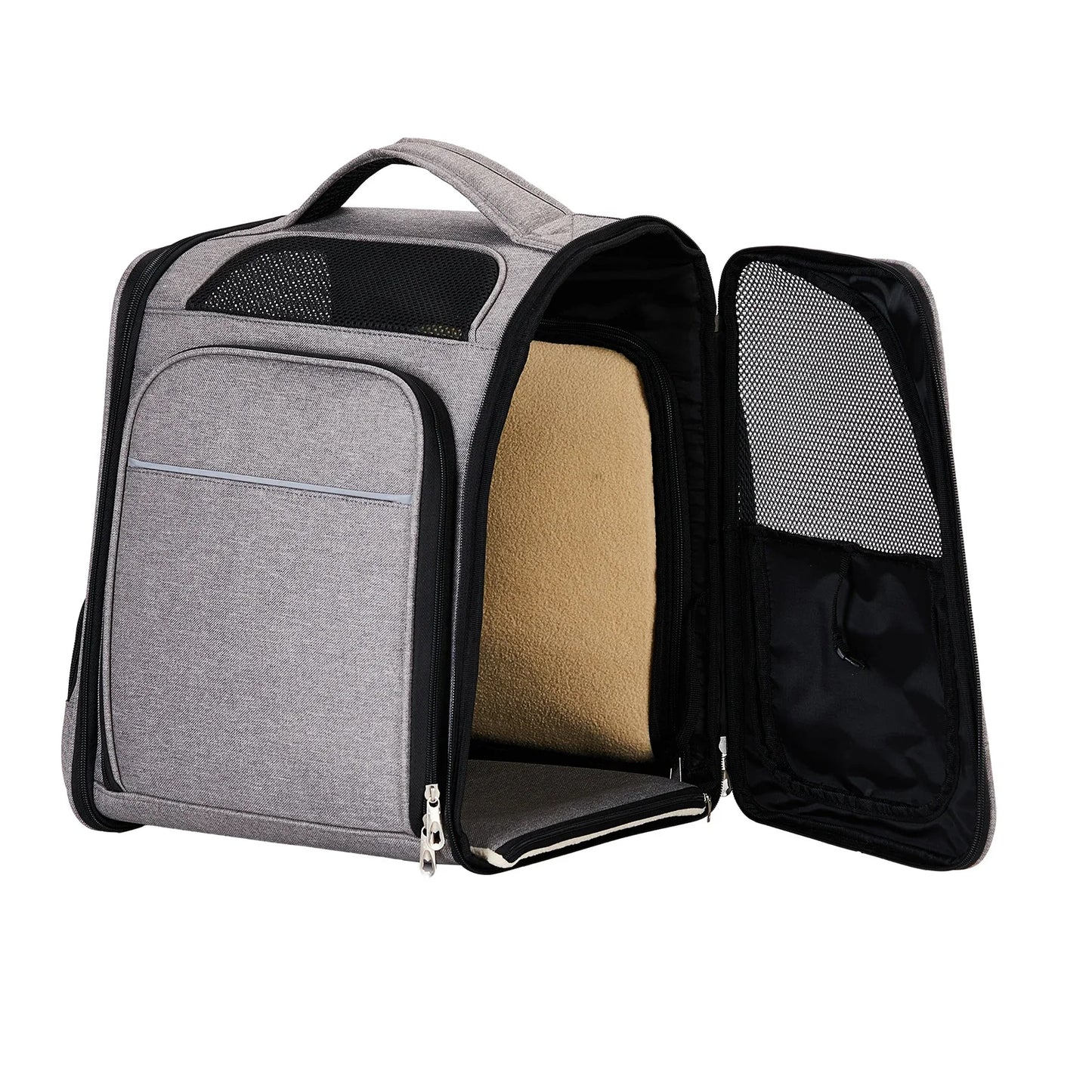 Breathable Pet Cat Carrier Backpack Foldable Pet Carrier Transport Travel Bag Expandable Large Capacity Creative for Cats Dogs