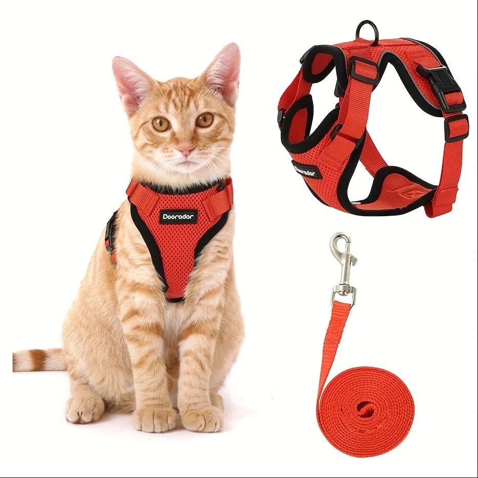 Cat Leash Non-Slip Adjustable Leash Vest Pet Carrier
