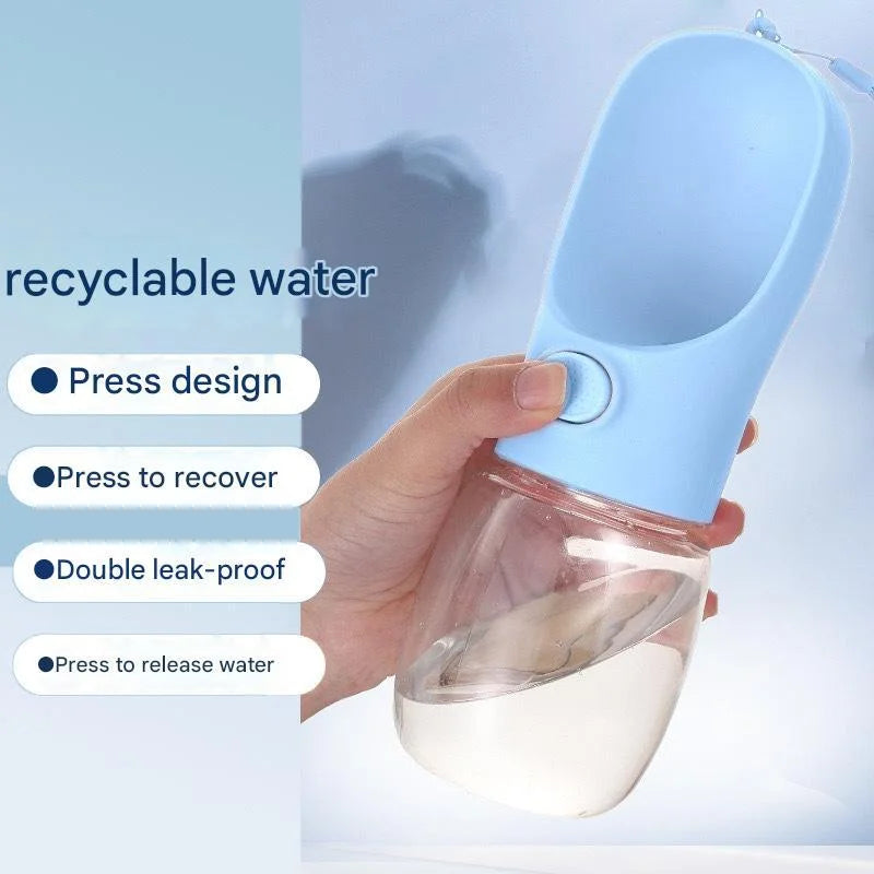 Portable Leakproof Collapsible Dog Water Bottle with Bowl - BPA-Free, Durable & Lightweight Pet Hydration for Travel, Hiking & O