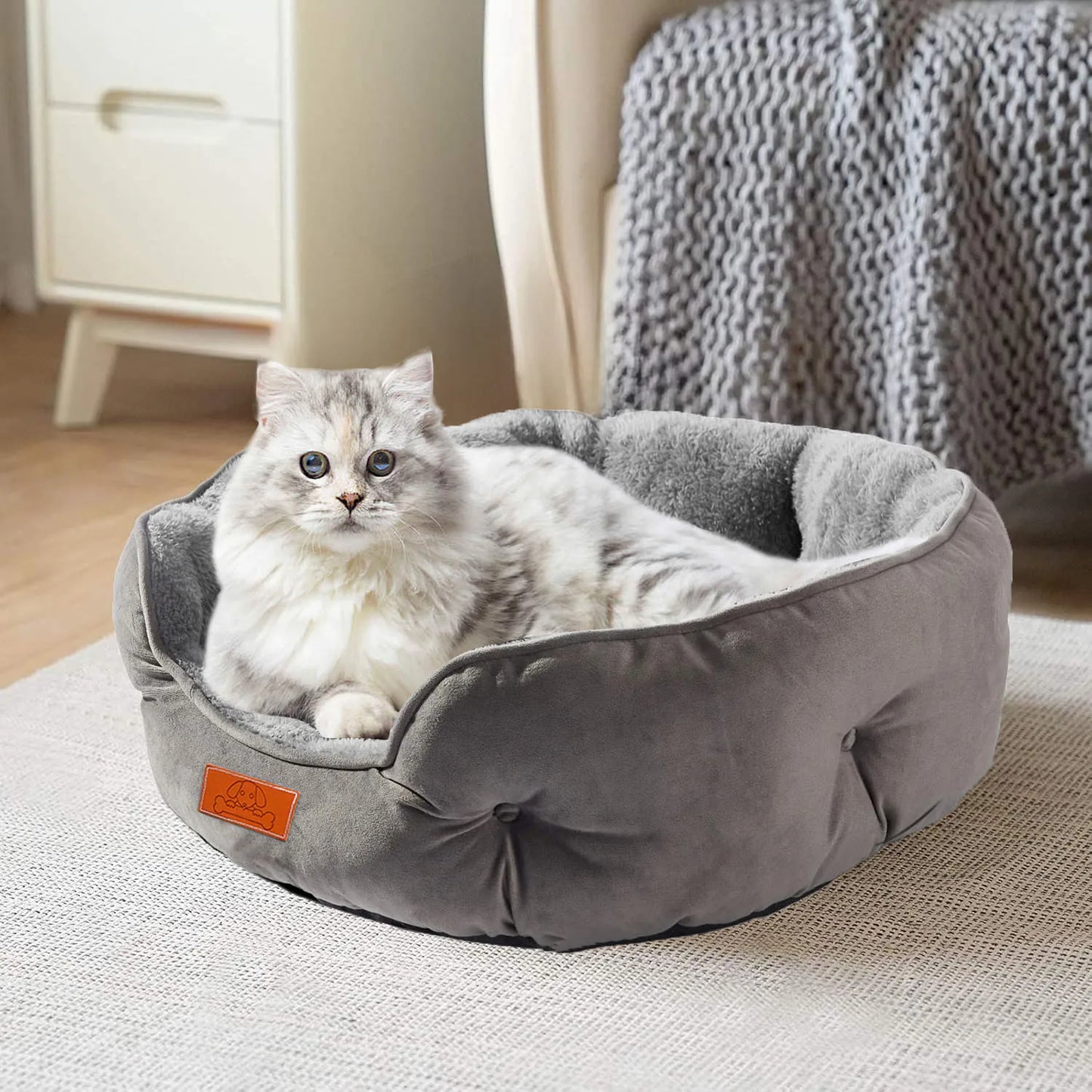 Pet Bed for Small and Large Pets, Soft and Washable 50 cm