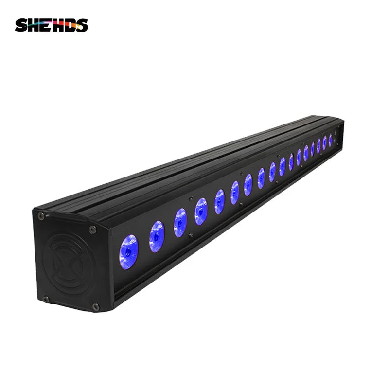 SHEHDS LED 18x18W Wash Wall Floodlight Landscape Flood Down Lighting for Dj Disco Party Wedding Christmas Lights Audience
