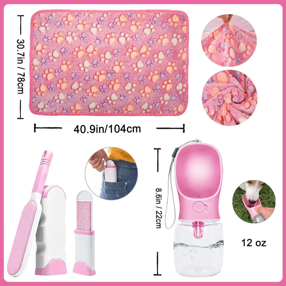 Puppy Supplies Starter Kit - 39-Piece Set of Puppy Essentials and Dog Stuff.Includes Dog Leash, Toys, Bowl, Brushes,and More.Per