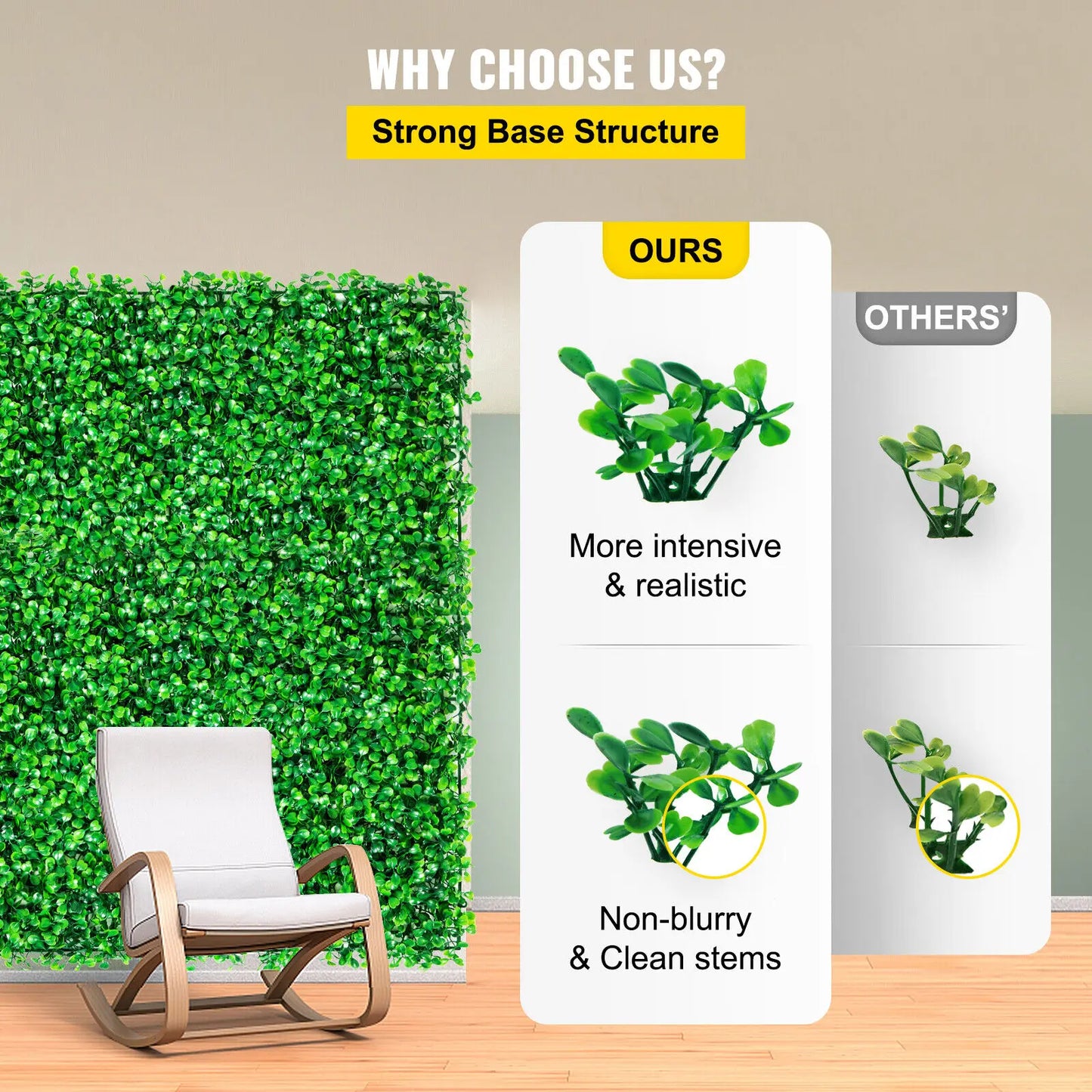 12/24pcs 40*60cm Artificial Hedge Fake Plants Panel Christmas Decor Wedding Grass Mat Garden Backyard Wall Decor Home Garden
