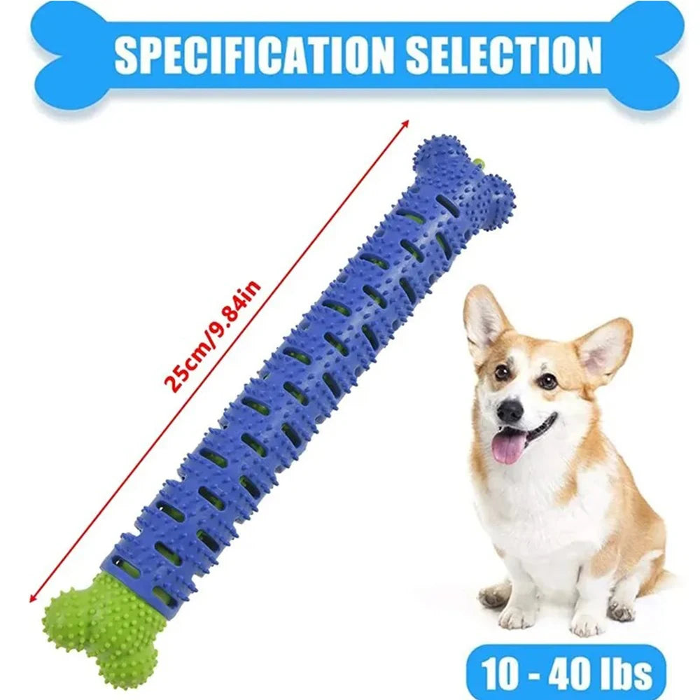 Dog Tooth Grinding Stick – Food-Grade Rubber Toothbrush & Chewing Toy for Teeth Cleaning with Slight Bite Force.
