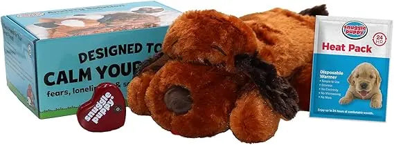 Original Snuggle Puppy Toys - Heartbeat Puppy for Dogs - Pet Anxiety Relief and Calming Aid - Comfort Dog Toys for Behavioral Tr