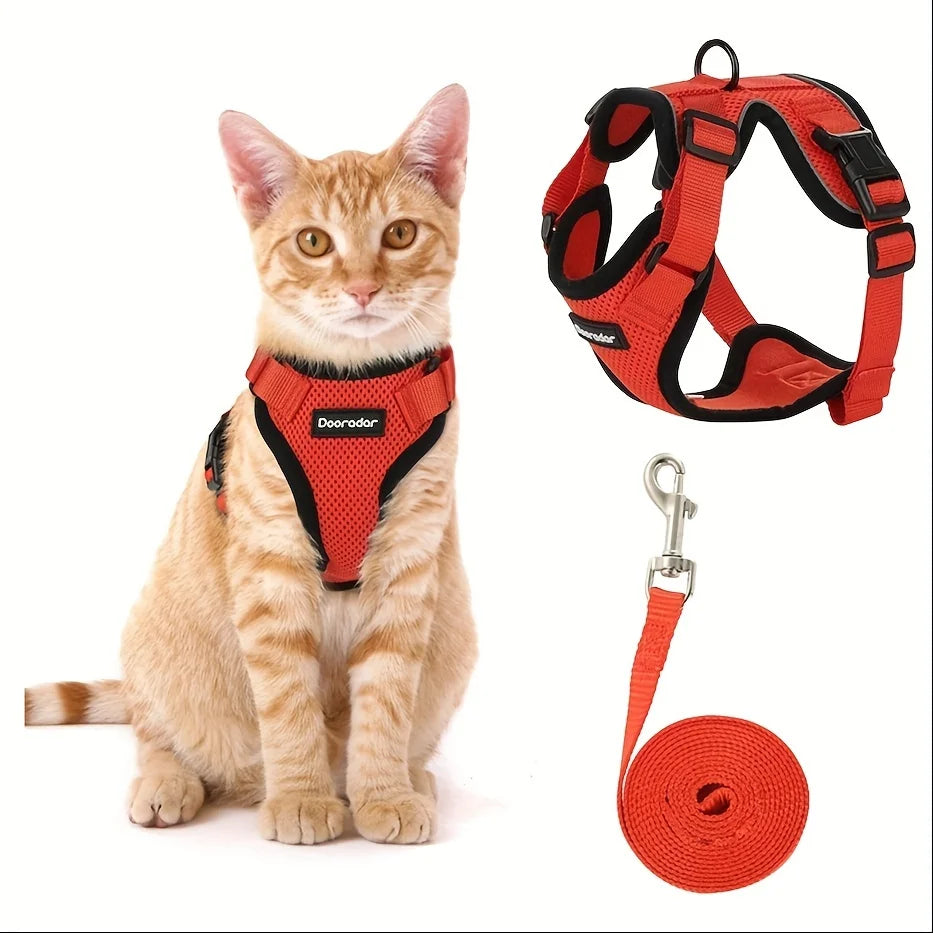 Cat Leash Non-Slip Adjustable Leash Vest Pet Carrier