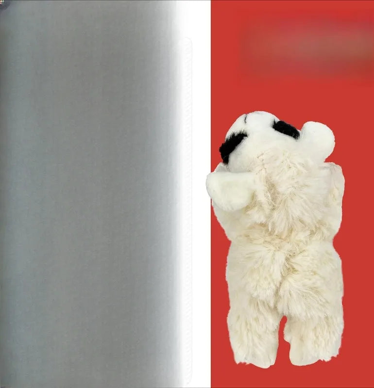 6" Lamb Chop Squeaky Dog Toy, Extra Soft Plush Chew Toy for Puppies, Cute Cream Colored Pet Toy