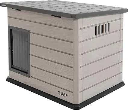Deluxe Dog House, Weather Protected with Adjustable Vents, Ideal Shelter for Medium to Large Dogs