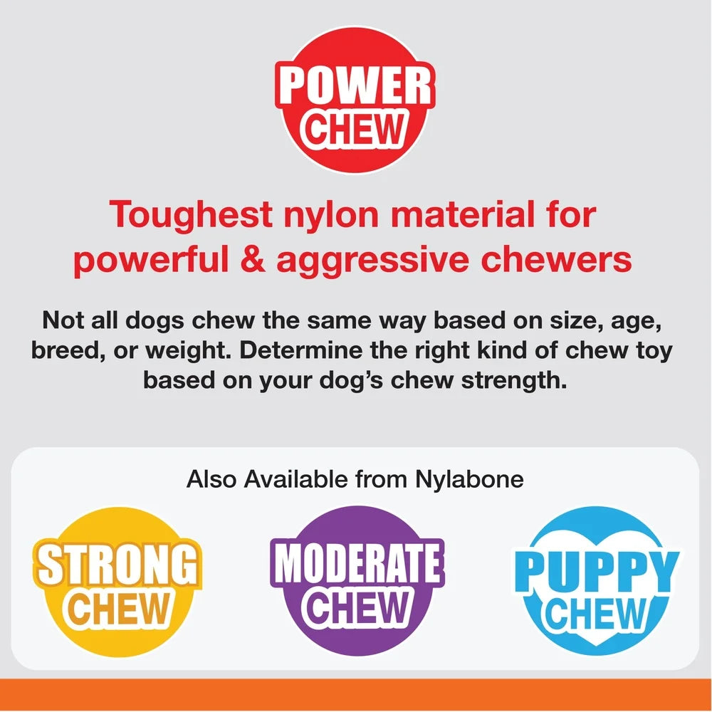 Daily Dental Rubber Braid Bone Chew Toy Dogs Up to 35 lbs Tough Chewable Toy with Bacon Flavor Textured Design Dental Health