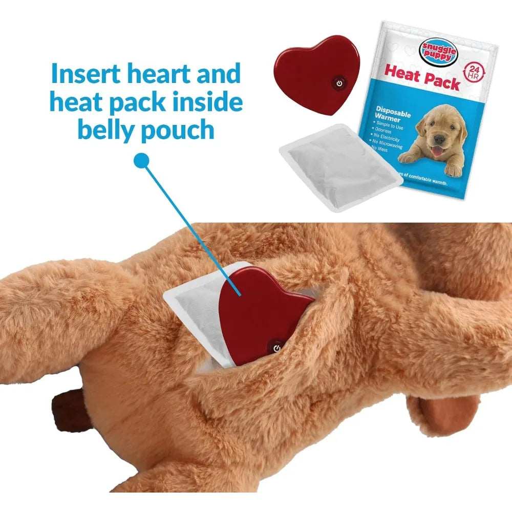 Original Snuggle Puppy Toys - Heartbeat Puppy for Dogs - Pet Anxiety Relief and Calming Aid - Comfort Dog Toys for Behavioral Tr