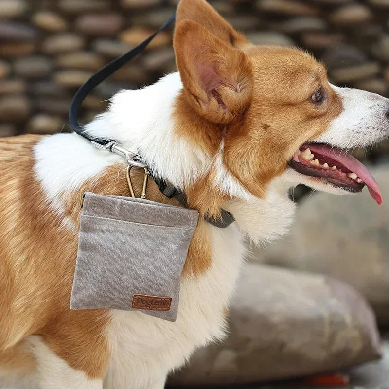 Portable Dog Training Waist Bag Hands Free Pet Treat Pouch Detachable Snack Feed Pocket Pet Poop Bag Dispenser Dogs Accessories