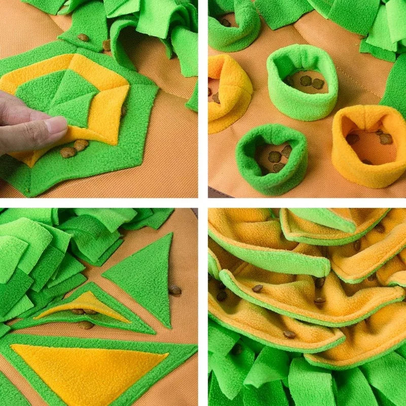 Snuffle Mat Pet Dog Feeding Mat, Durable Interactive Dog Puzzle Toys Encourages Natural Foraging Skills