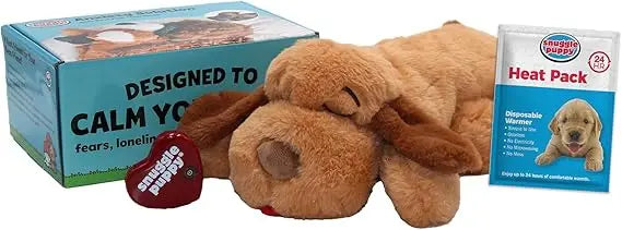 Original Snuggle Puppy Toys - Heartbeat Puppy for Dogs - Pet Anxiety Relief and Calming Aid - Comfort Dog Toys for Behavioral Tr