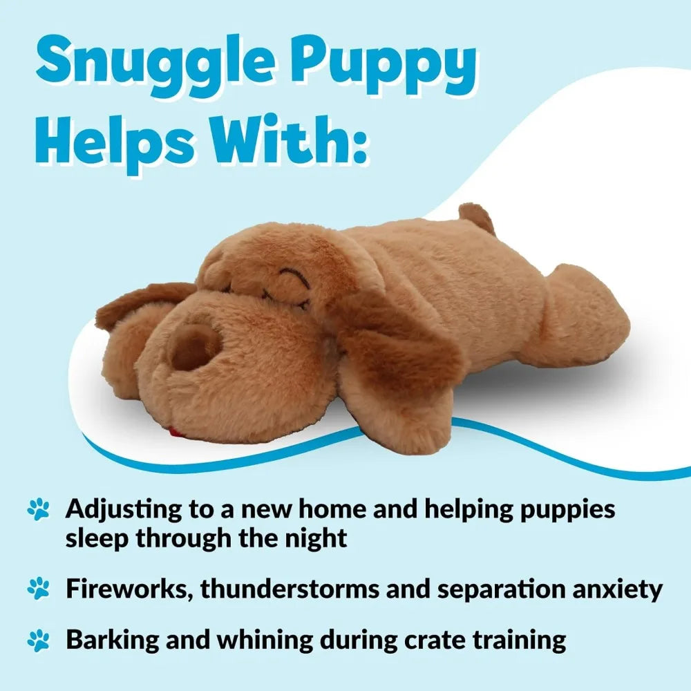 Original Snuggle Puppy Toys - Heartbeat Puppy for Dogs - Pet Anxiety Relief and Calming Aid - Comfort Dog Toys for Behavioral Tr
