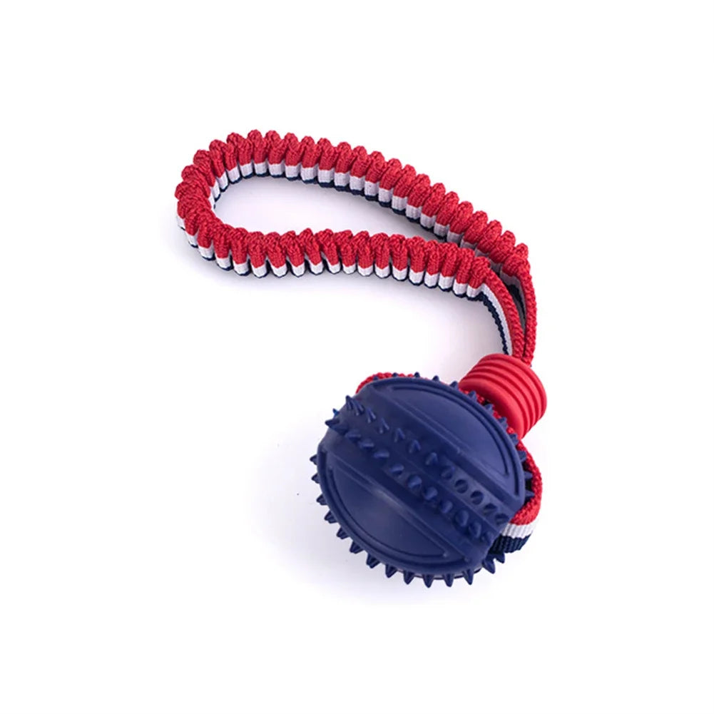 Interactive Training Knot String Rope Puppy Dogs Toy Balls Ball Molar Resistant Bite Cleaning with Chewing Pet Toys Tooth Dog