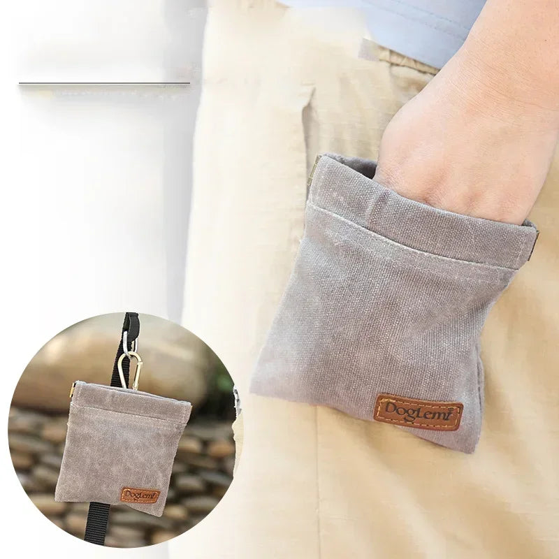 Portable Dog Training Waist Bag Hands Free Pet Treat Pouch Detachable Snack Feed Pocket Pet Poop Bag Dispenser Dogs Accessories
