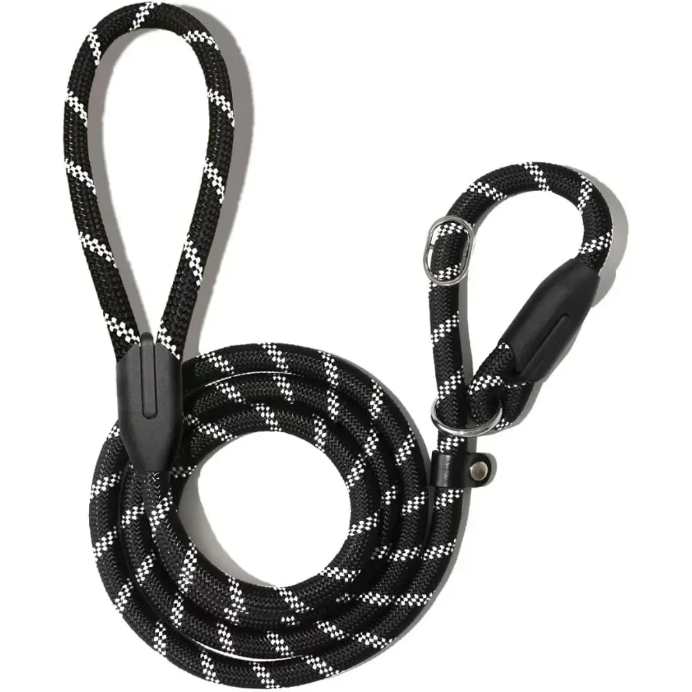 NEW Dog Training Slip Leash, No Pull, Durable Reflective Lead, Puppy Heavy Duty Loop Rope, Comfortable H&le, 6 ft, 3/8 inch