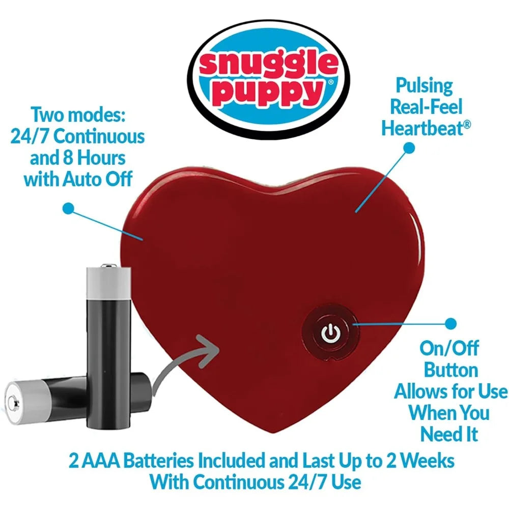 Original Snuggle Puppy Toys - Heartbeat Puppy for Dogs - Pet Anxiety Relief and Calming Aid - Comfort Dog Toys for Behavioral Tr