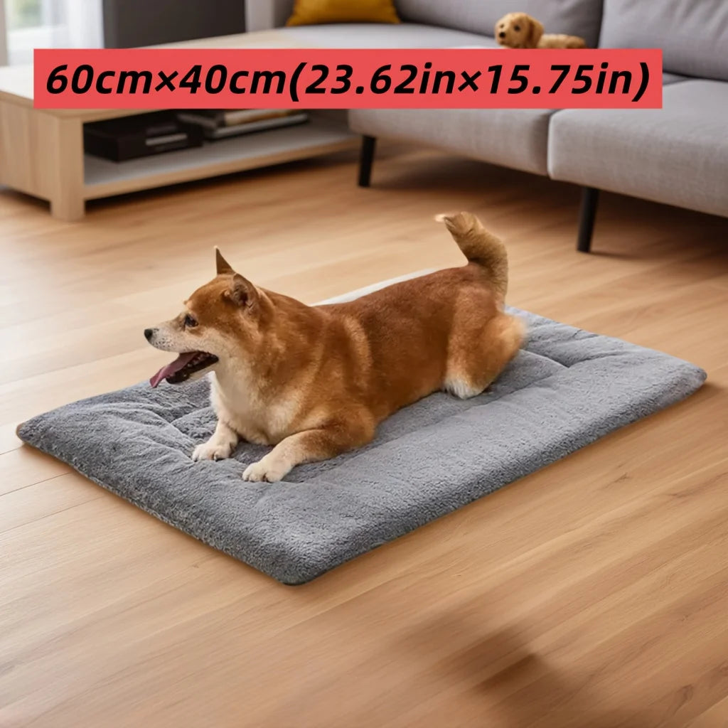 2025 Upgraded Extra-Large Plush Dog Sofa Bed – Thick, Soft Pet Mat for Small/Large Breeds, Durable, Cozy Comfort.