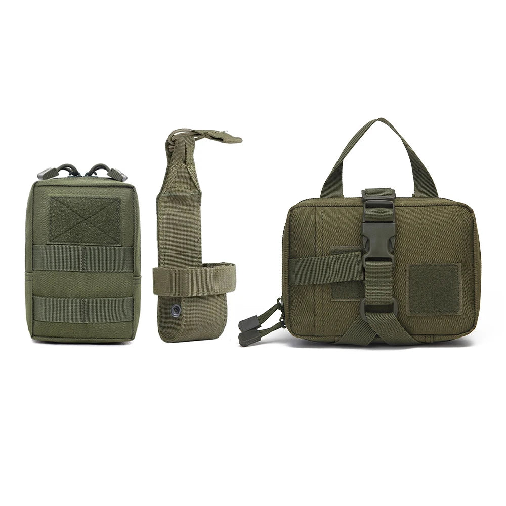 Dog Tactical Bags Set Molle Pouches Belt Attaching on Harness Sticker Military Dog Training Bags For Large Dogs Accessories