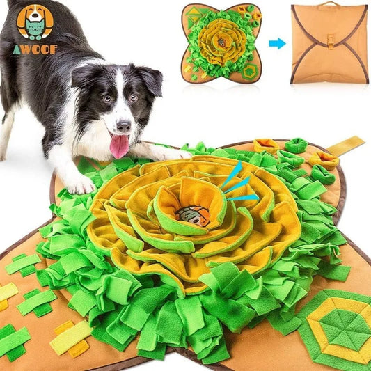 Snuffle Mat Pet Dog Feeding Mat, Durable Interactive Dog Puzzle Toys Encourages Natural Foraging Skills