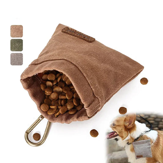 Portable Dog Training Waist Bag Hands Free Pet Treat Pouch Detachable Snack Feed Pocket Pet Poop Bag Dispenser Dogs Accessories