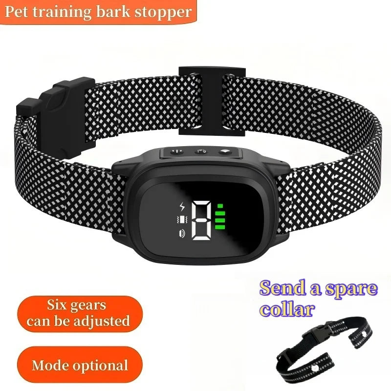 Waterproof Dog Bark Collar,Rechargeable Anti-Bark Collar For Dog Stop Barking,Dog Vibration Training Collar For Small,Medium Dog