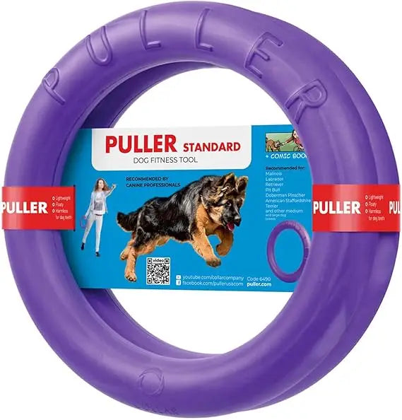 Puller Outdoor Dog Ring Toys - Dog Fetch Toy & Tug of War Dog Toy for Small Medium Large Dogs - Dog Ball & Soft Dog Frisbee Alt