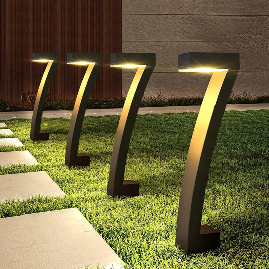 6Pack Bright Solar Outdoor Lights Pathway for Yard Walkway