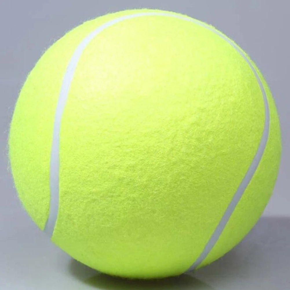 9.5 Inch Dog Tennis Ball Giant Pet Toys Large Inflatable Tennis Ball Dog Chewing Toy Giant Tennis Ball Kids Ball Pet Supplies
