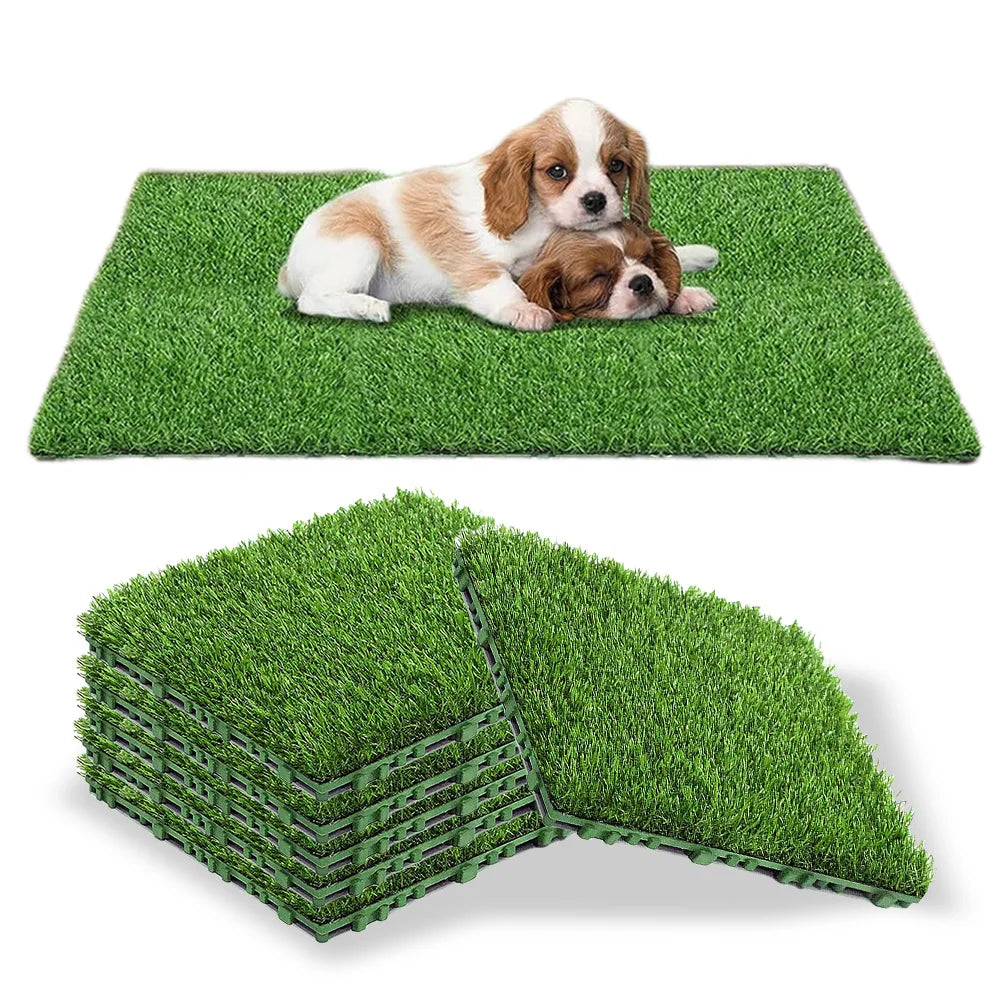 10-30Pcs 12x12 Inch Realistic Grass Turf Tile Interlocking Grass Deck Tiles Turf Mat Grass Rug for Garden Lawn Patio Balcony