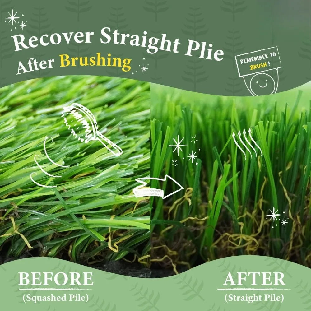 42 X 72 inch indoor/outdoor artificial turf, artificial grass decoration, pet dog grass mat, potted plant training with drainage