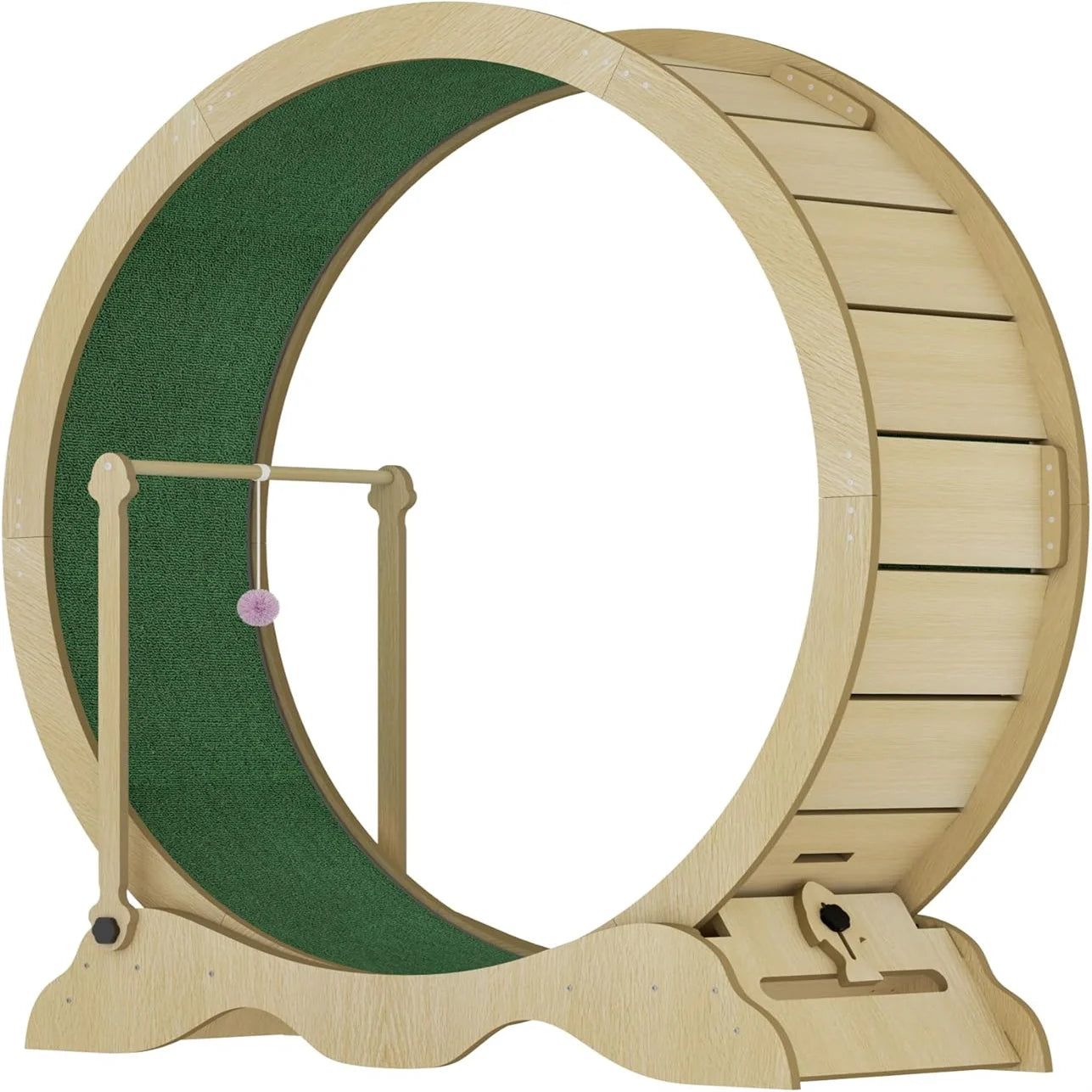 Exercise Wheel for Indoor Cats, 48" Large Cat Running Wheel with Super Wide 15" Tread, Quiet Spinner Hamster Wheel, Supports Up