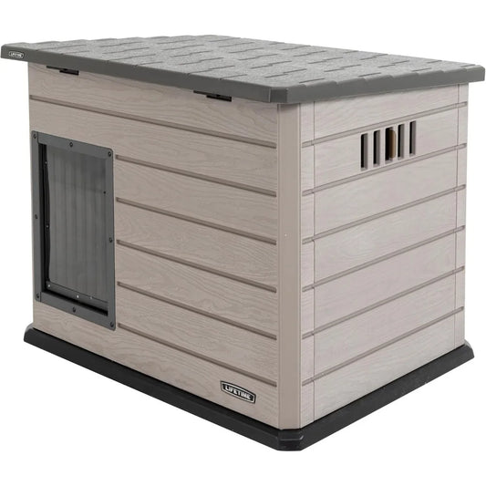 Deluxe Dog House, Weather Protected with Adjustable Vents, Ideal Shelter for Medium to Large Dogs
