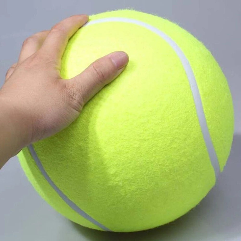 9.5 Inch Dog Tennis Ball Giant Pet Toys Large Inflatable Tennis Ball Dog Chewing Toy Giant Tennis Ball Kids Ball Pet Supplies