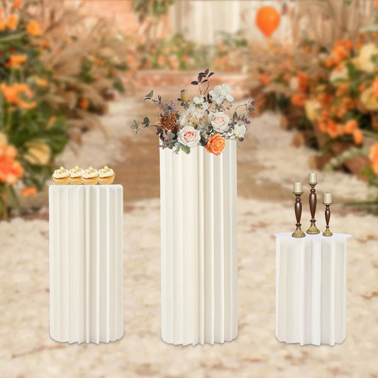 Wedding Centerpieces Cardboard Vases Sets Flower Vase Flowers Cylinder Centerpiece Stand for Party Tables Decorations