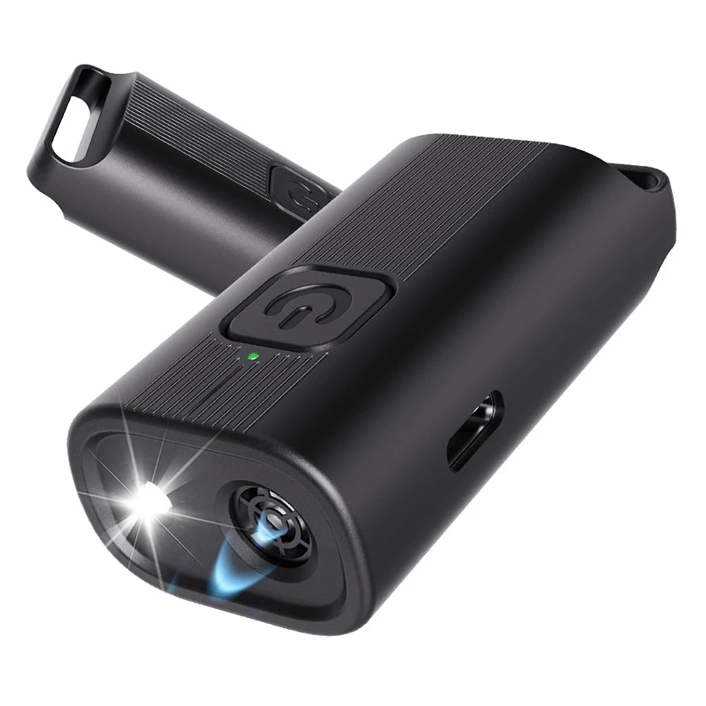 Ultrasonic Dog Bark Deterrent Device Long Range Rechargeable Pet Dog Repeller with LED Flashlight Dog Chaser for All Size Dogs