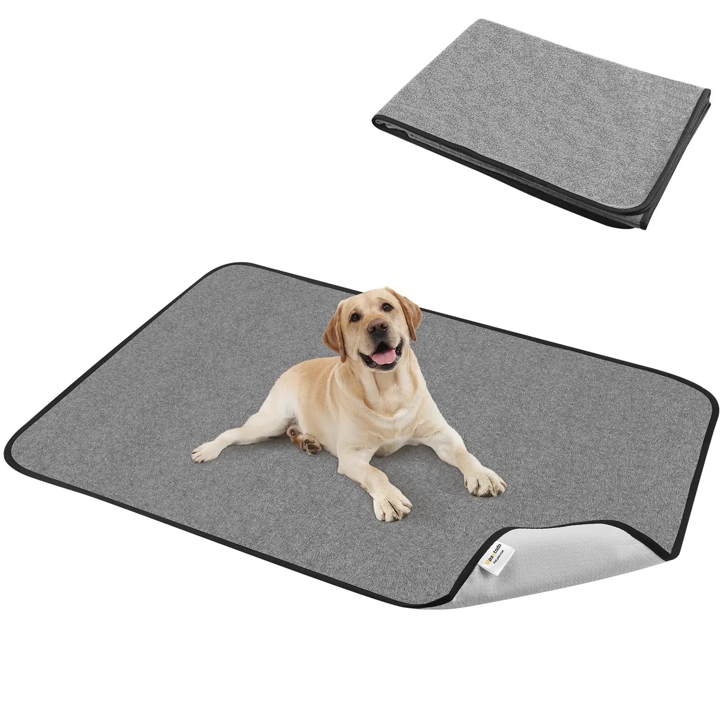 Reusable Washable Dog Pee Pads 1 Pack 66"x49" Super Absorbent Shake Fleece Fabric Waterproof Non-Slip Training Pad