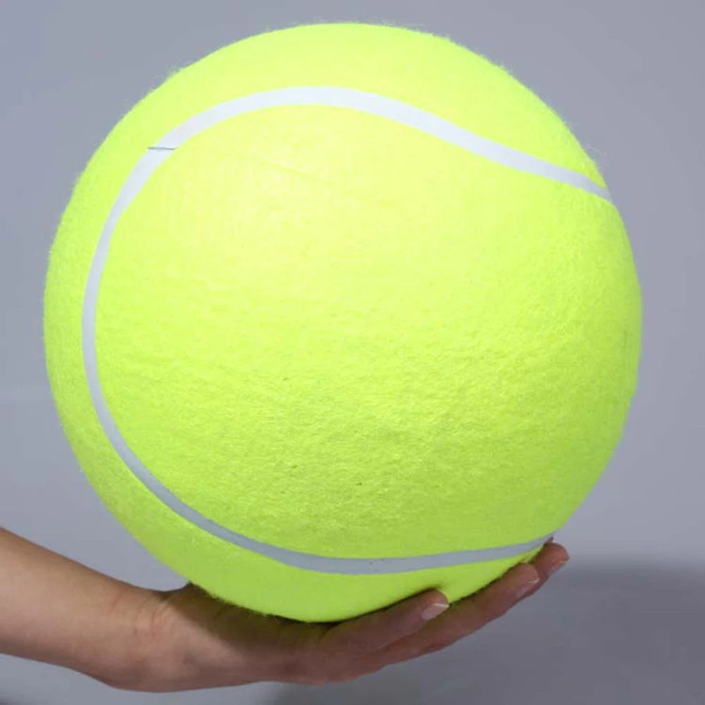 9.5 Inch Dog Tennis Ball Giant Pet Toys Large Inflatable Tennis Ball Dog Chewing Toy Giant Tennis Ball Kids Ball Pet Supplies