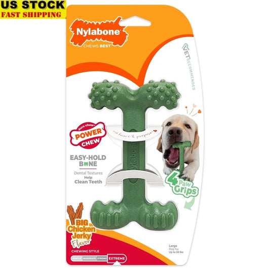 Power Chew Dog Dental Chew Toy with Paw Grips Tough Nylon Flavor Infused Healthy Chewing Teeth Cleaning Fun Up to 50 lbs
