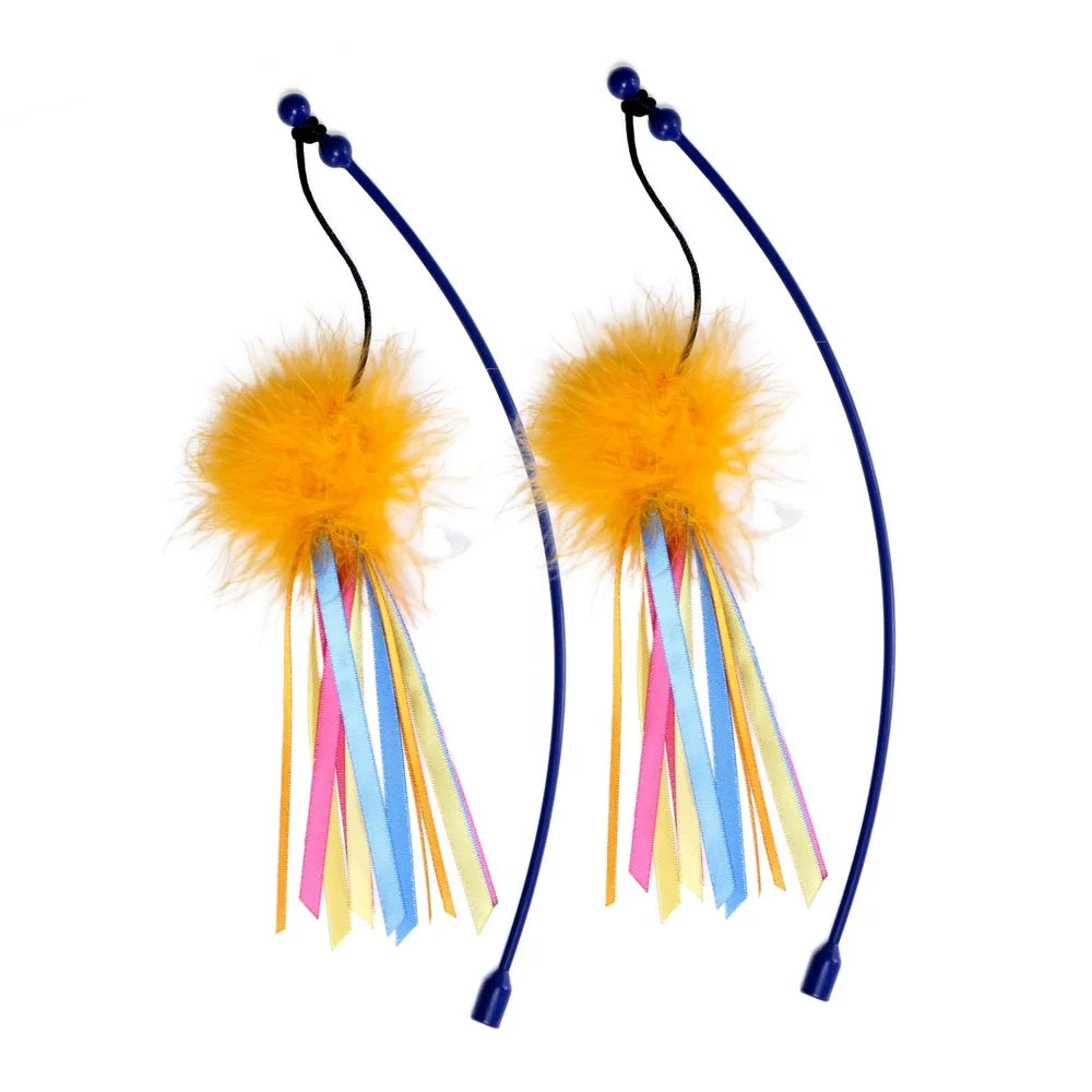 Scratch N Spin Carpet Cat Scratching Post with Interactive Spinning Wand Cat Toys Ideal Healthy Nail Growth and Stress Relief