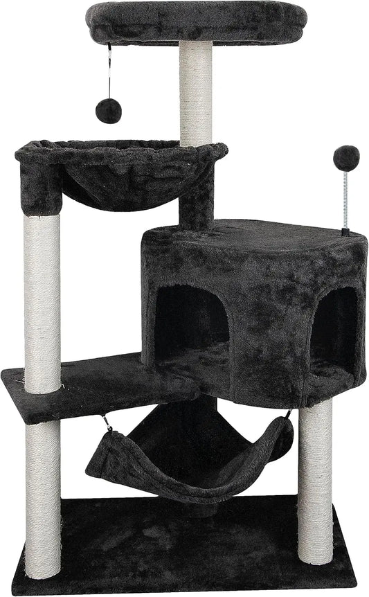 Cat Tree with Cat Condo and Big Hammock