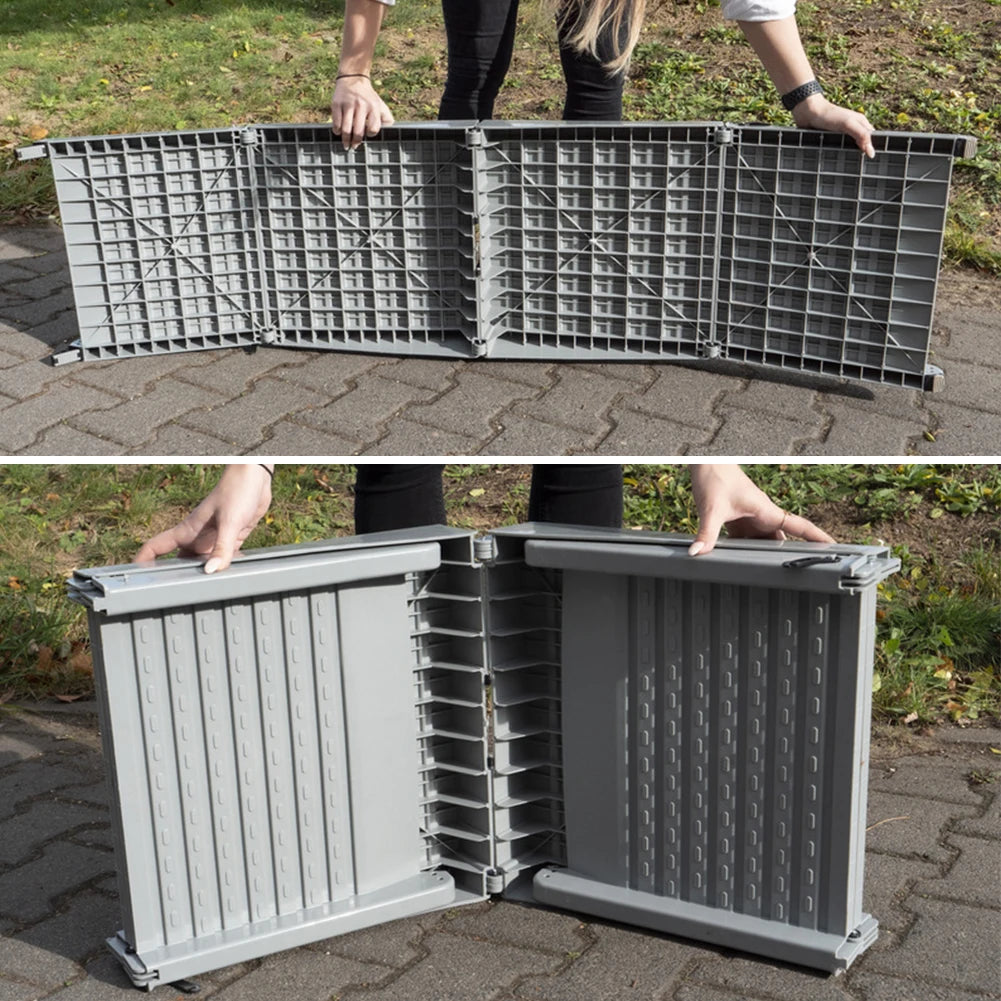 Folding Dog SUV & Truck Ramp 59x15.8 Inch Foldable Car Ramp for Dogs Non-Slip Rug Surface for Medium & Large Dogs Get Into A Car